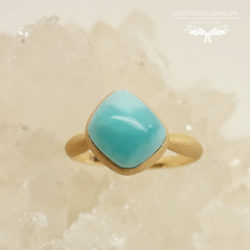 Larimar-Heart Ring K18Ring|ラリマー