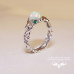 Opal-Emerald-Goodluck-PtRing PtRing|オパール エメラルド