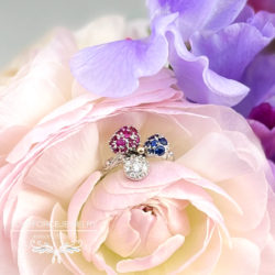 Pt-lanipua-ring PtRing|ルビー ダイヤモンド サファイア