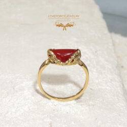 Coral-Ring K18Ring|宝石珊瑚