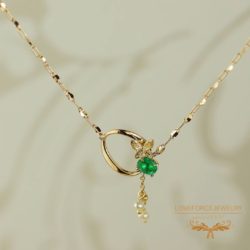 Emerald-Haro-Pendant K18Pendant|エメラルド 真珠