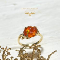 Mexico-opal-Flow-K18GoldRing-2 K18Ring|ファイアーオパール