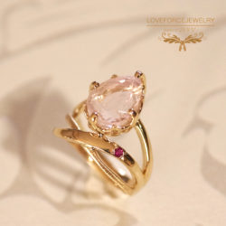 Kunzite-Ruby-Blooming-K18Ring K18Ring|クンツァイト ルビー