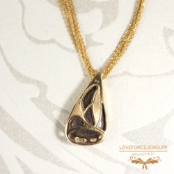 Purple-BoulderOpal-Butterfly-K18Top-Back K18Top|ボルダーオパール サファイア