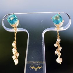 Apatite-Square-K18Earrings-3 K18ピアス|アパタイト 真珠