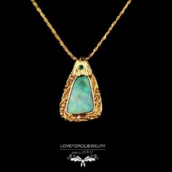 K18Top|ボルダーオパール エメラルド