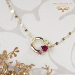 Ruby-PinkSpinel-K18Pendant K18Pendant|ルビー ピンクスピネル