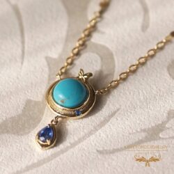 Turquoize-Kyanite-K18Top K18Nacklace | Turquoize | Kyanite | Huinite