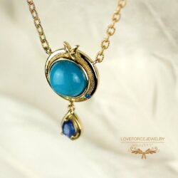 Turquoize-Kyanite-K18Nacklace K18Nacklace | Turquoize | Kyanite | Huinite