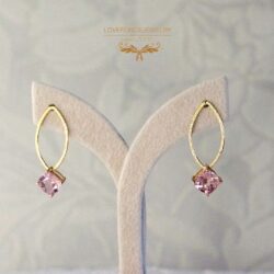 Morganite-K18Earrings K18ピアス|モルガナイト